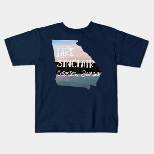 Lake Sinclair in Eatonton, Georgia Art Kids T-Shirt